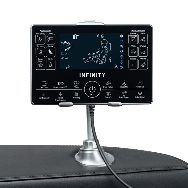 Zenara Massage Chair - Black/Black from Infinity - Luna Furniture