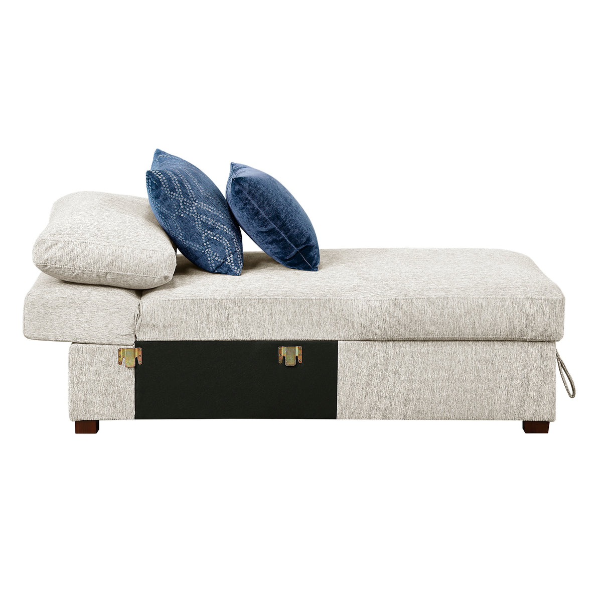 Isla Beige 6-Piece Sectional with Reversible Chaise, Pull-out Bed, Hidden Storage and Ottoman from Homelegance - Luna Furniture