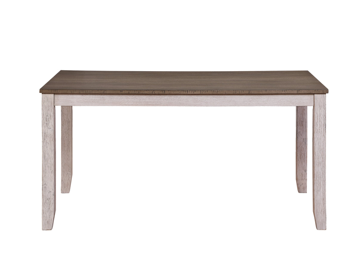 Ithaca Grayish White/Brown 7-Piece Dining Set from Homelegance - Luna Furniture