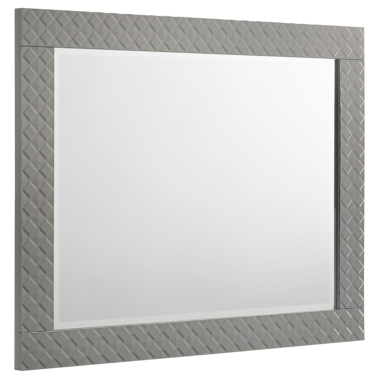 Ives Gray High Gloss Dresser Mirror (Mirror Only) from Coaster - Luna Furniture