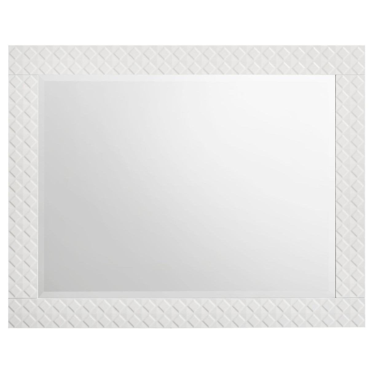 Ives White High Gloss Dresser Mirror (Mirror Only) from Coaster - Luna Furniture