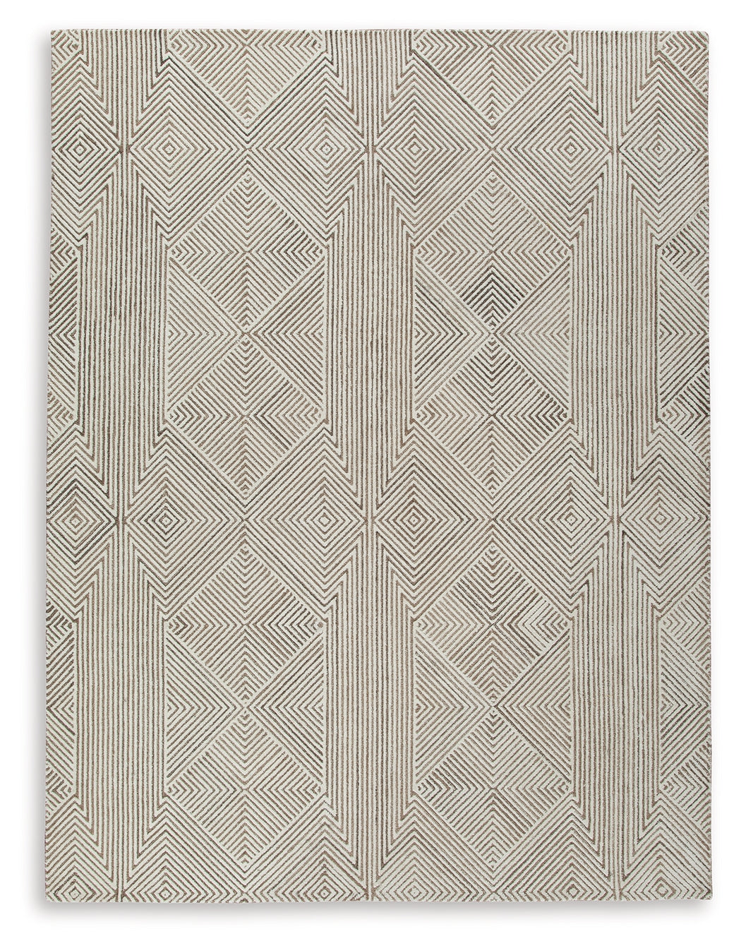 Jadott Beige/Brown Large Rug from Ashley Furniture - Luna Furniture