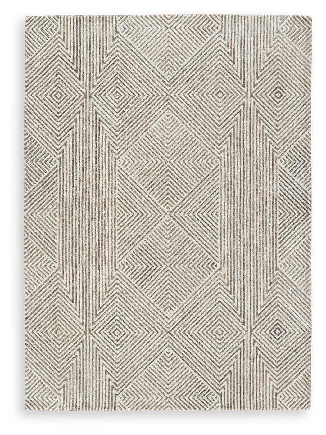 Jadott Beige/Brown Medium Rug from Ashley Furniture - Luna Furniture
