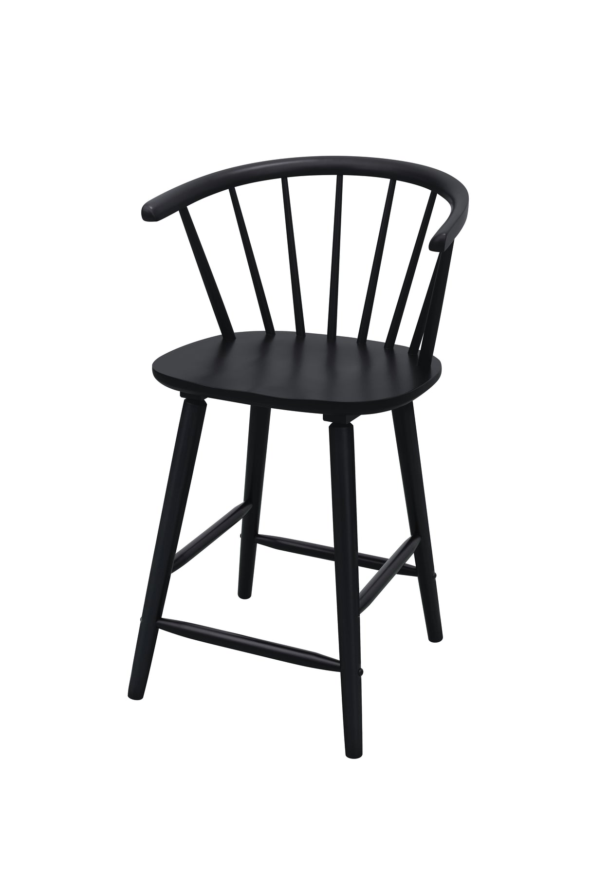 Janna Black Counter Height Stool, Set of 2 from Crown Mark - Luna Furniture