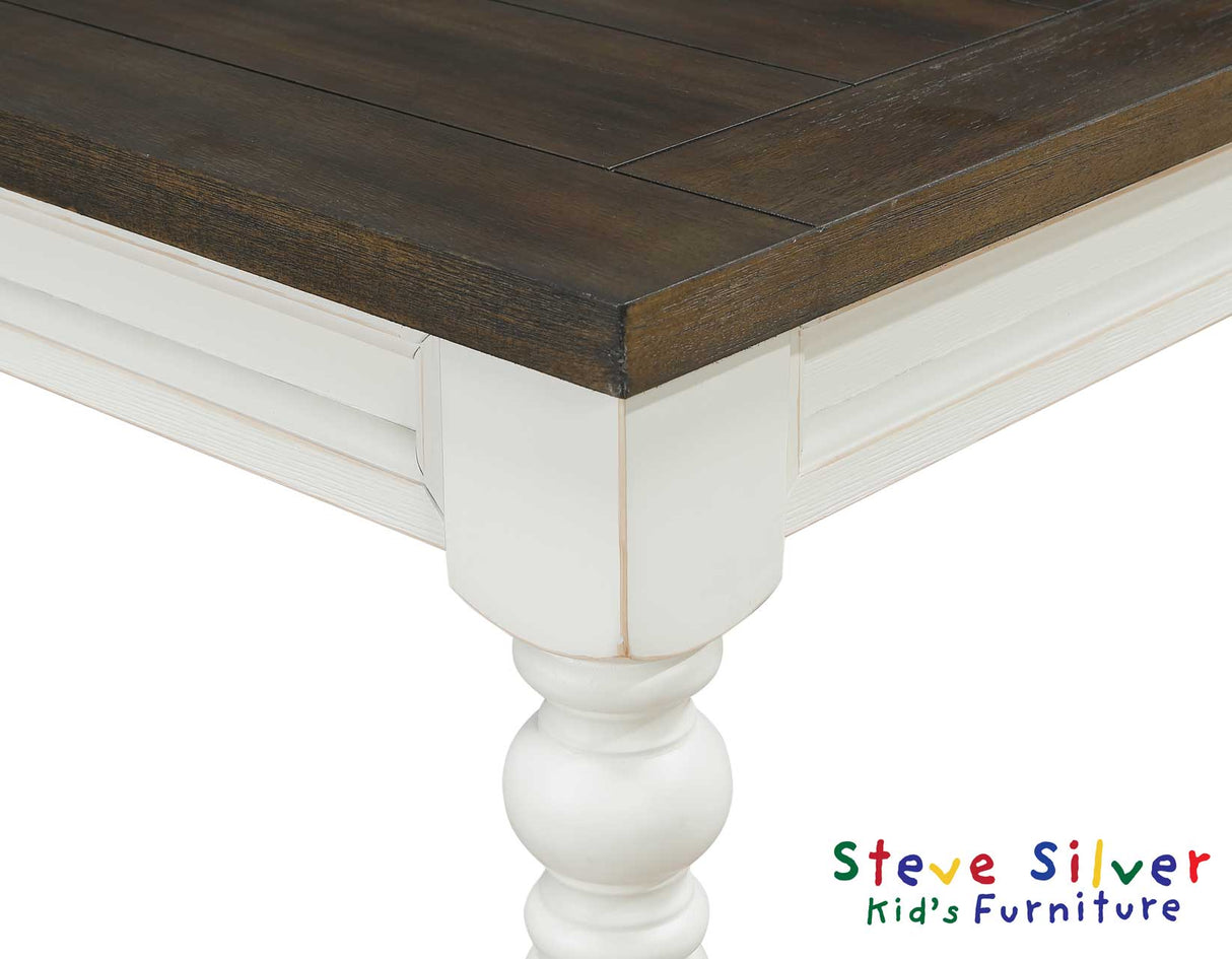 Joanna Mocha/Ivory Kids Dining Table from Steve Silver - Luna Furniture