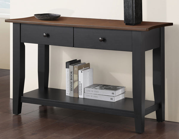 Joplin Walnut/Ebony Sofa Table