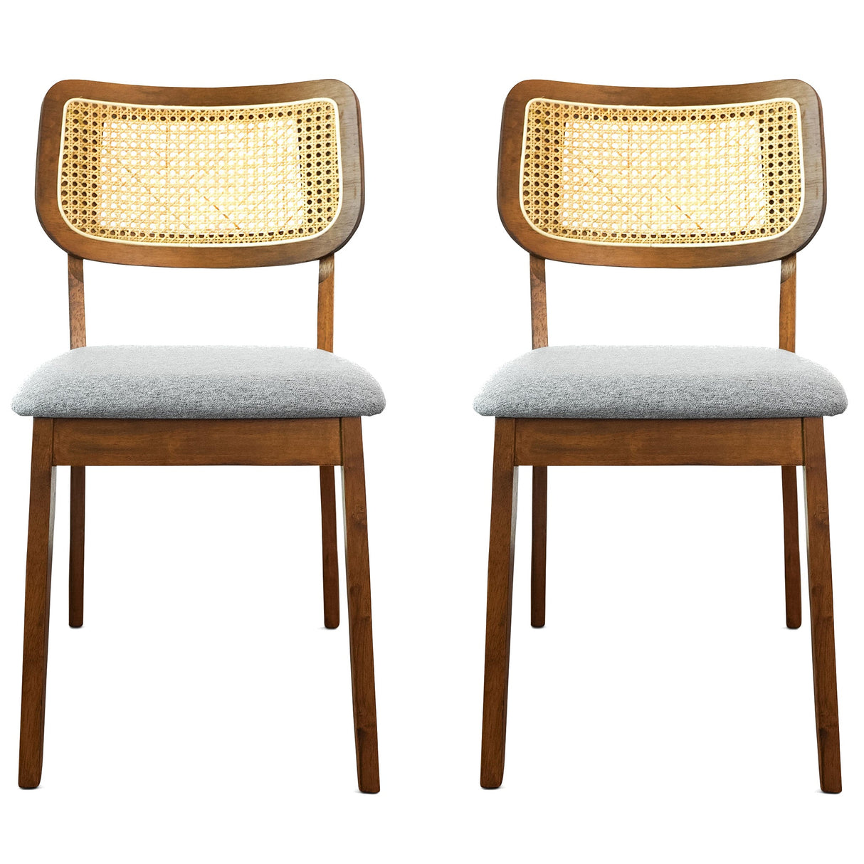 Kaden Dark Gray Linen Dining Chair (Set Of 2) from Ashcroft Furniture - Luna Furniture