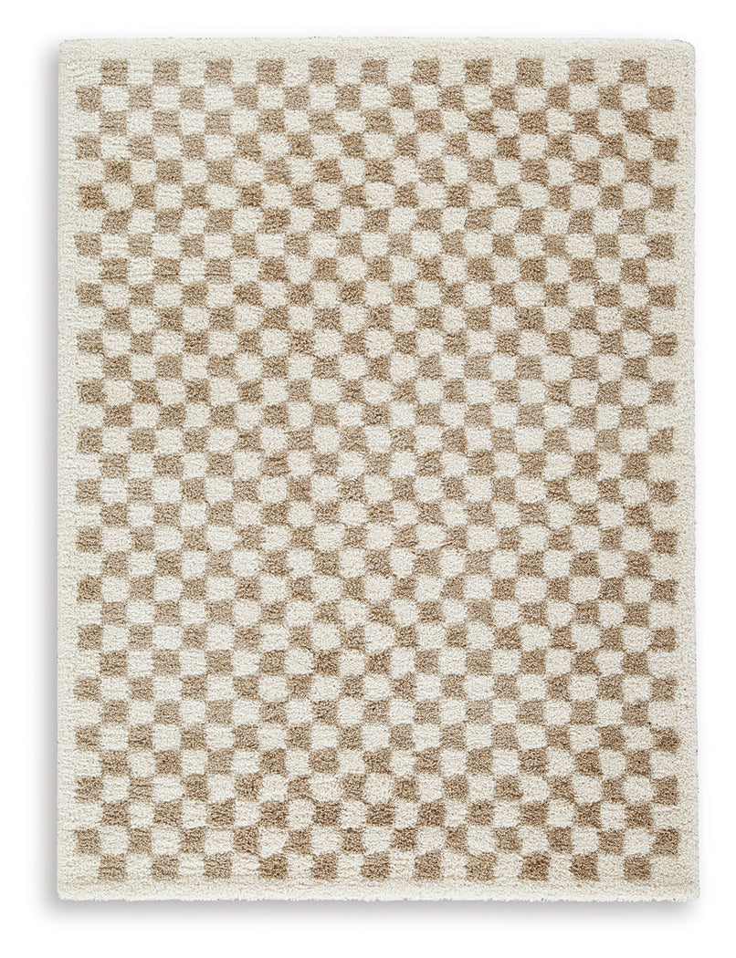 Karamen Taupe/Ivory Medium Rug from Ashley Furniture - Luna Furniture