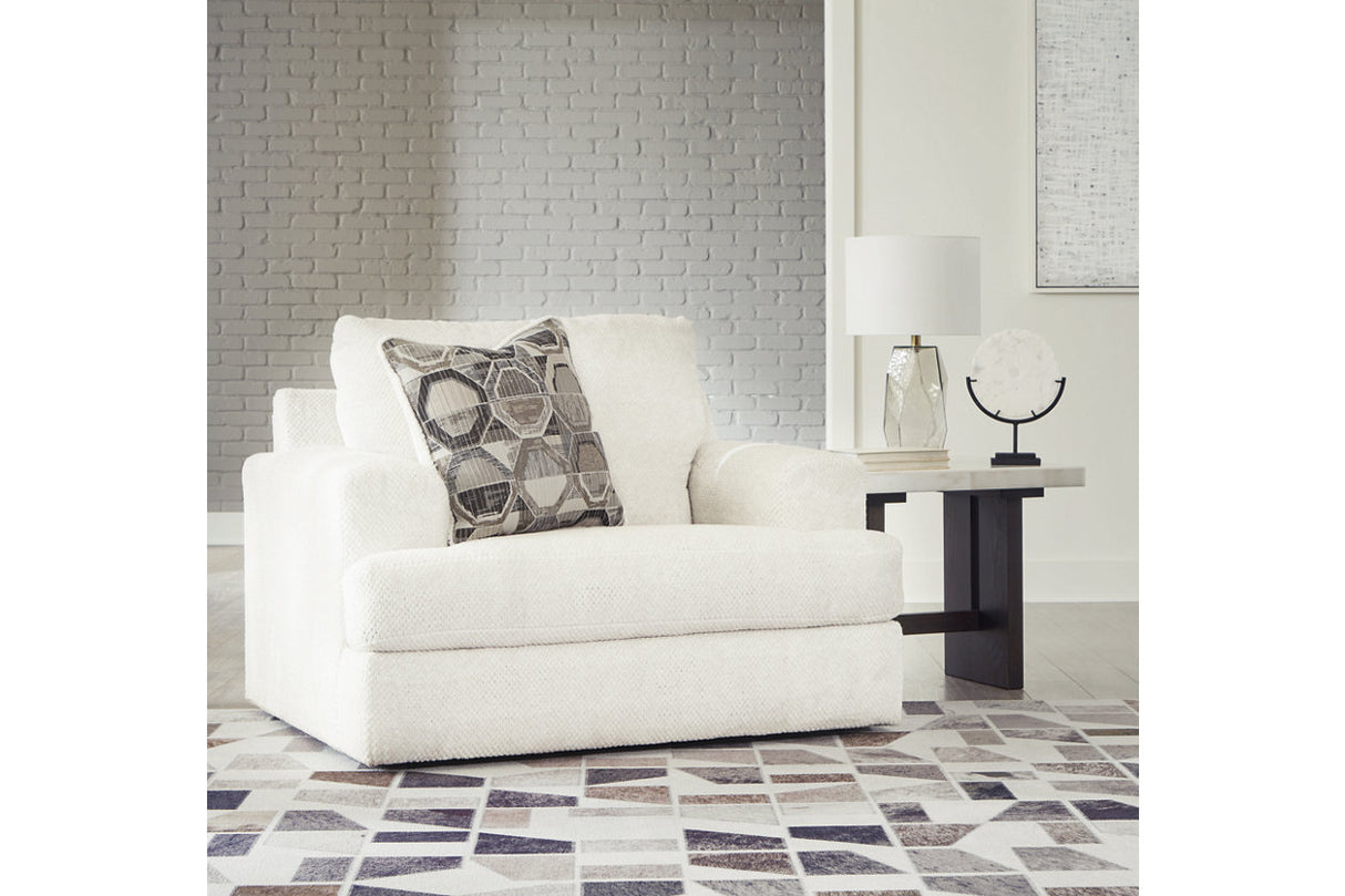 Karinne Linen Loveseat and Chair from Ashley Furniture - Luna Furniture