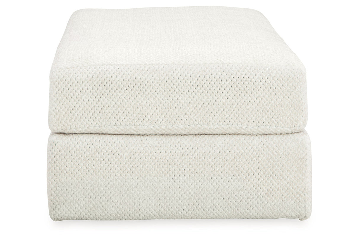 Karinne Linen Oversized Chair and Ottoman from Ashley Furniture - Luna Furniture
