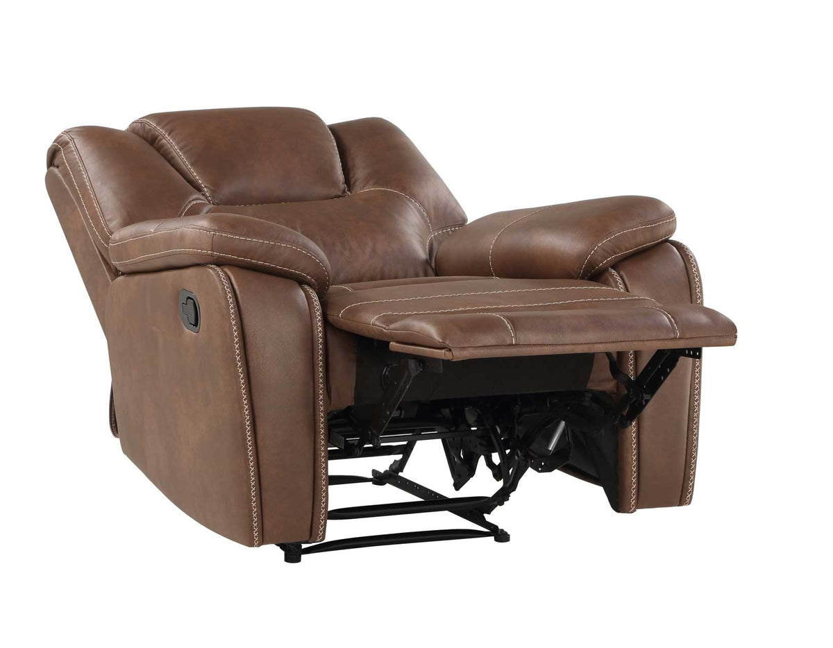 Katrine Brown 3-Piece Reclining Living Room Set from Steve Silver - Luna Furniture