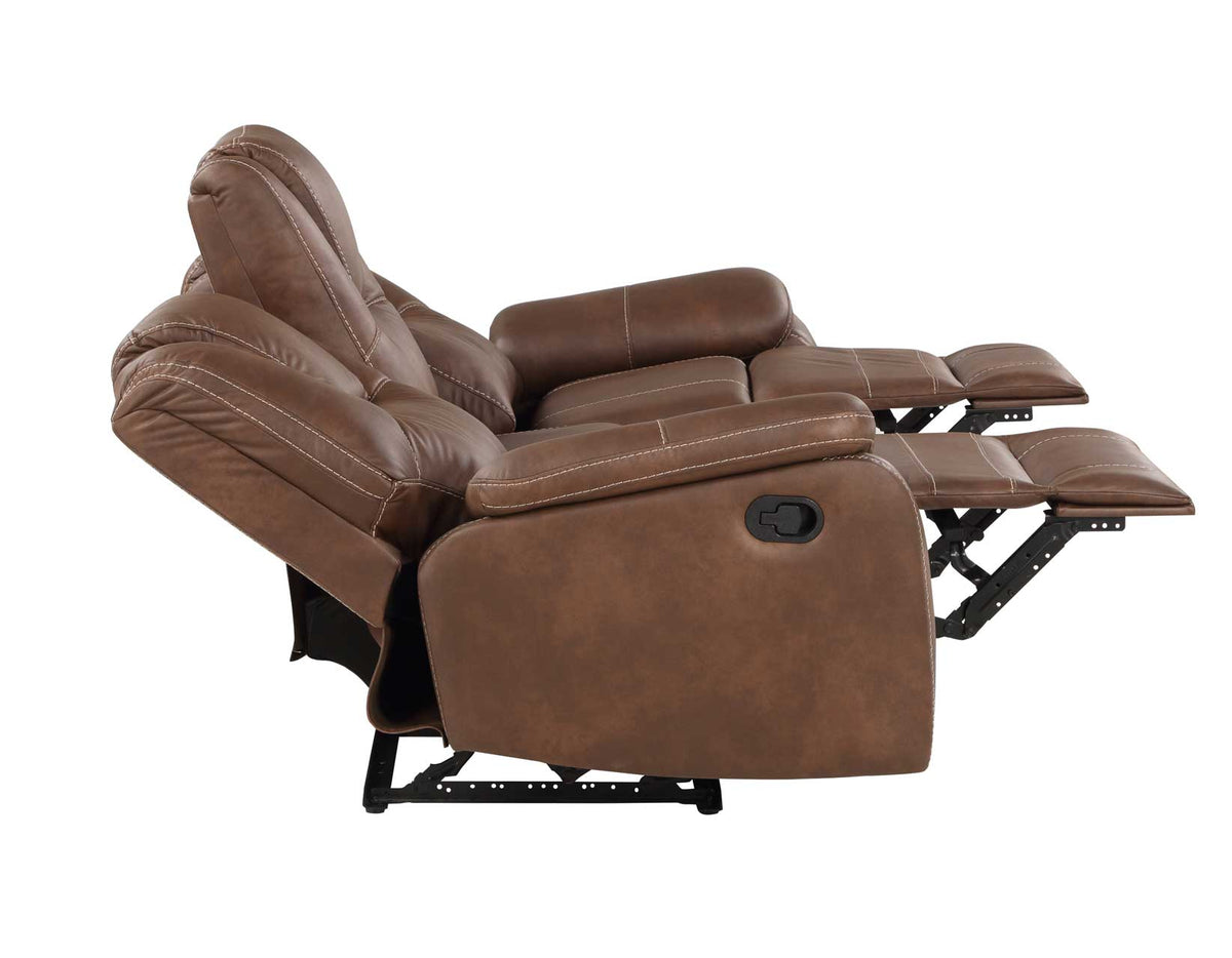Katrine Brown Manual Reclining Sofa from Steve Silver - Luna Furniture