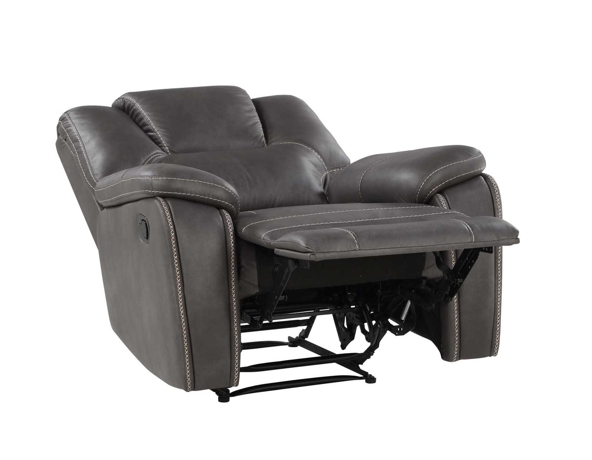 Katrine Charcoal Recliner Chair from Steve Silver - Luna Furniture