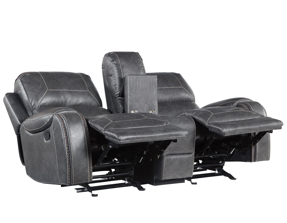 Keily Gray 3-Piece Reclining Living Room Set from Steve Silver - Luna Furniture