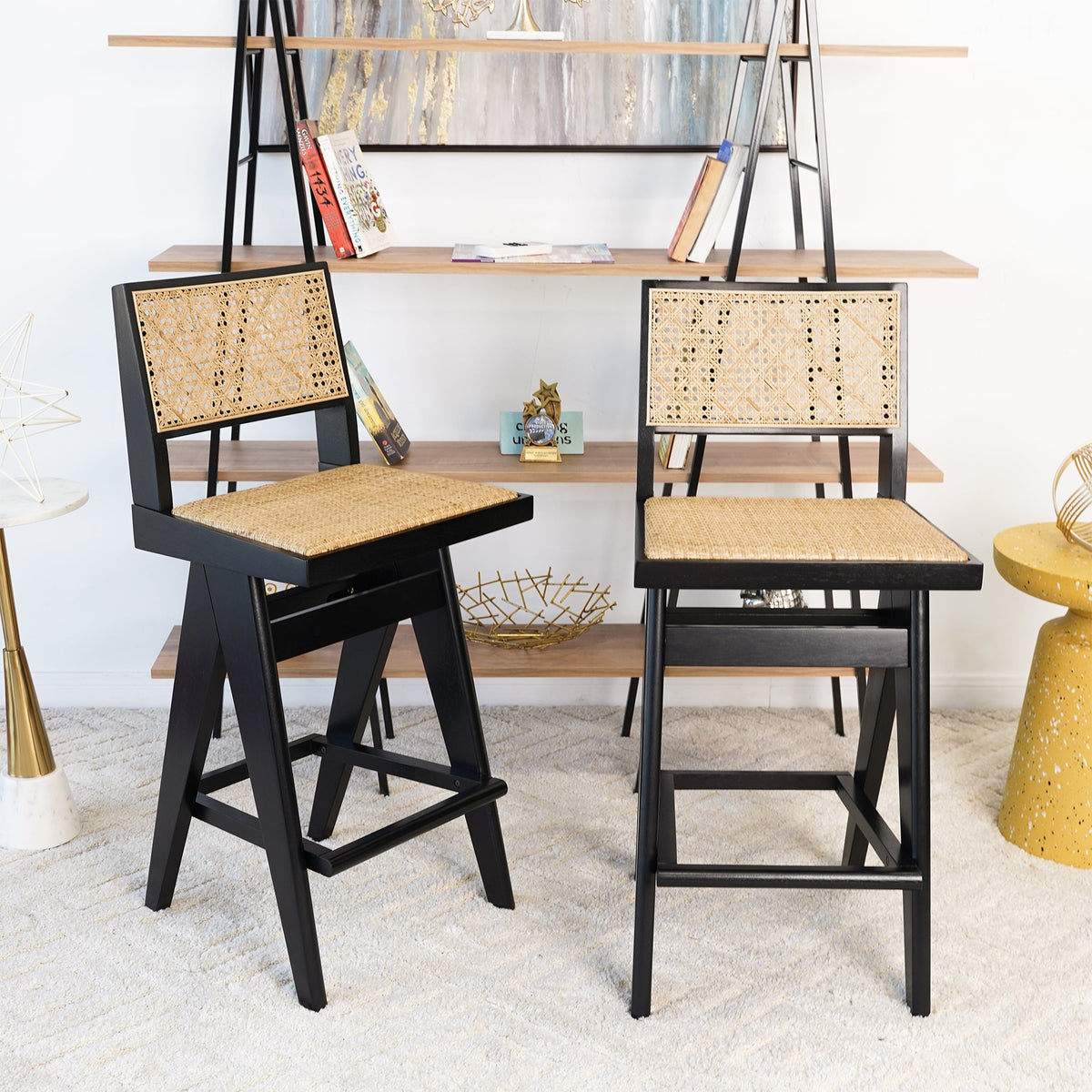 Keira Rattan Bar Stool (Set of 2) from Ashcroft Furniture - Luna Furniture
