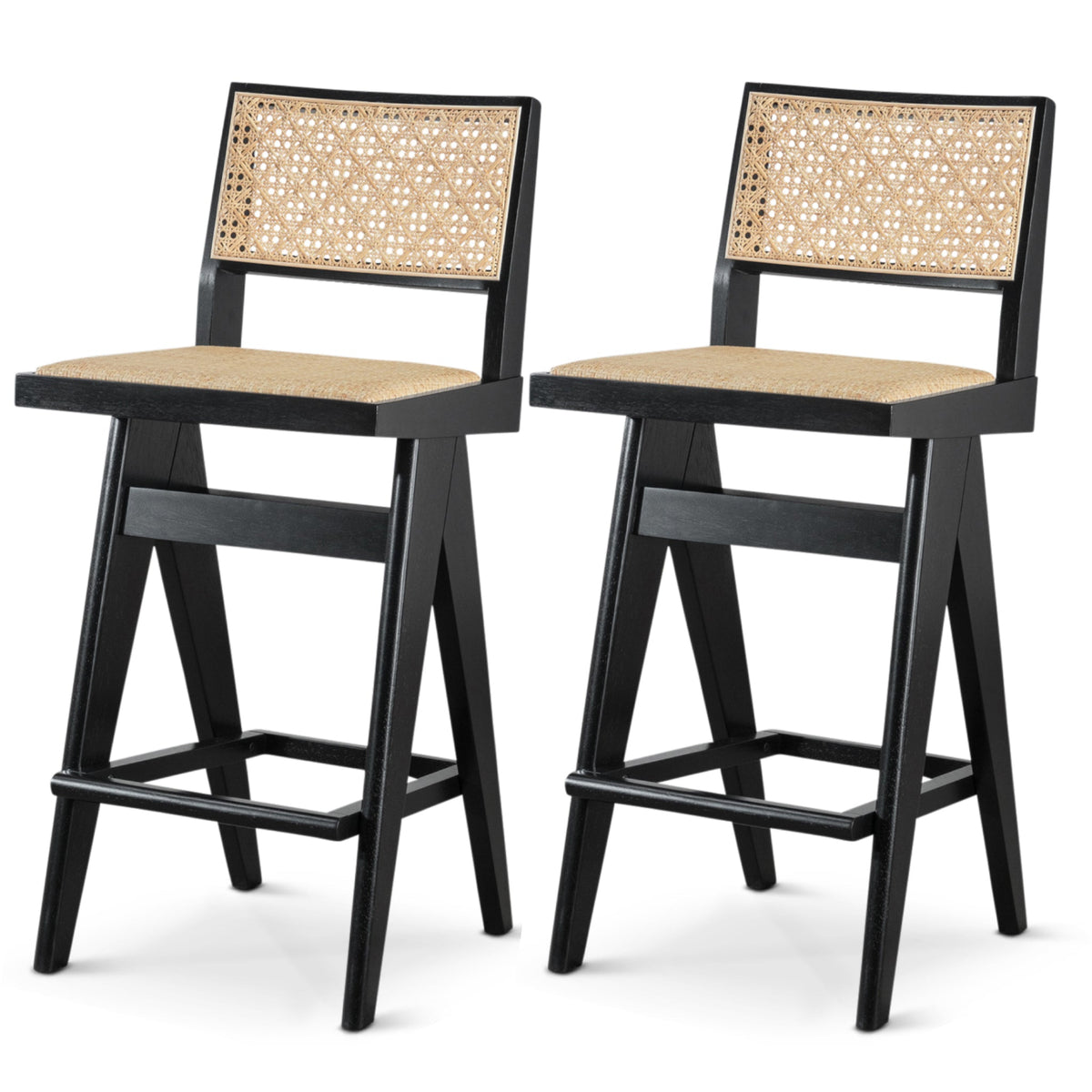 Keira Rattan Bar Stool (Set of 2) from Ashcroft Furniture - Luna Furniture