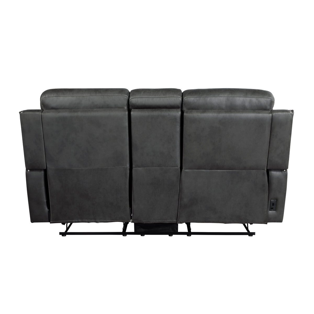 Kellen Smoky Gray Power Double Reclining Living Room Set from Homelegance - Luna Furniture