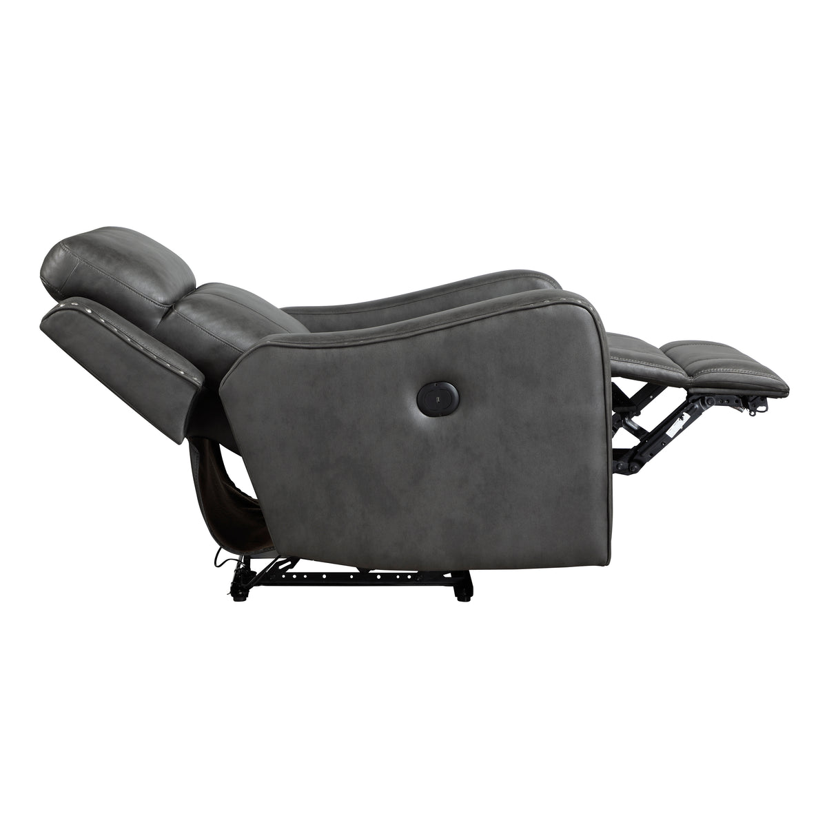 Kellen Smoky Gray Power Double Reclining Living Room Set from Homelegance - Luna Furniture