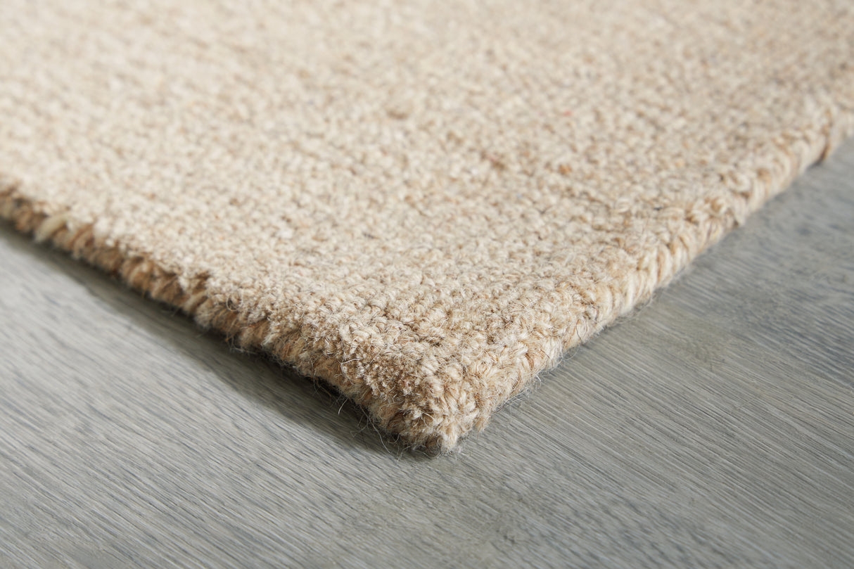 Kencher Beige/Brown Extra Large Rug from Ashley Furniture - Luna Furniture