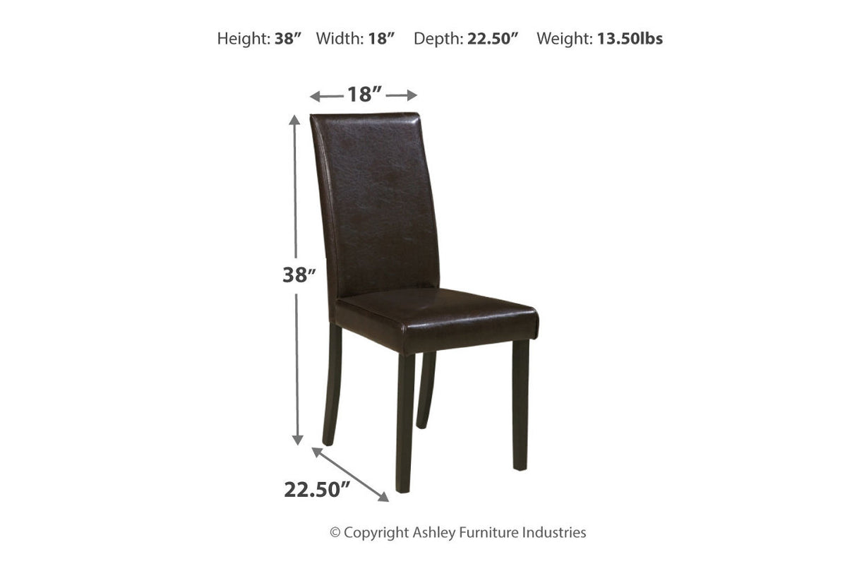 Kimonte Multi Dining Table and 4 Chairs from Ashley Furniture - Luna Furniture