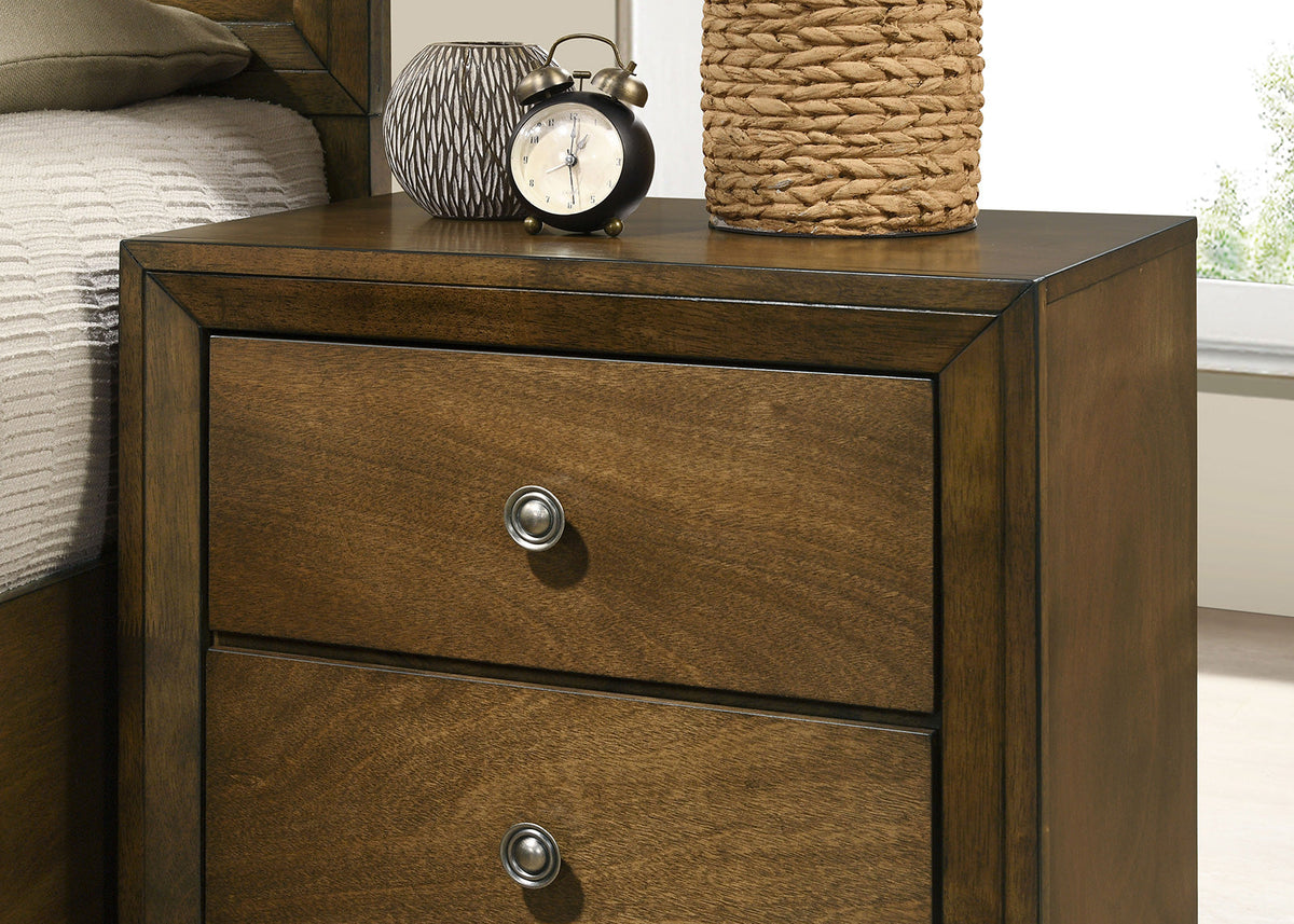 Kirkham Walnut Transitional Bedroom Set from Furniture of America - Luna Furniture