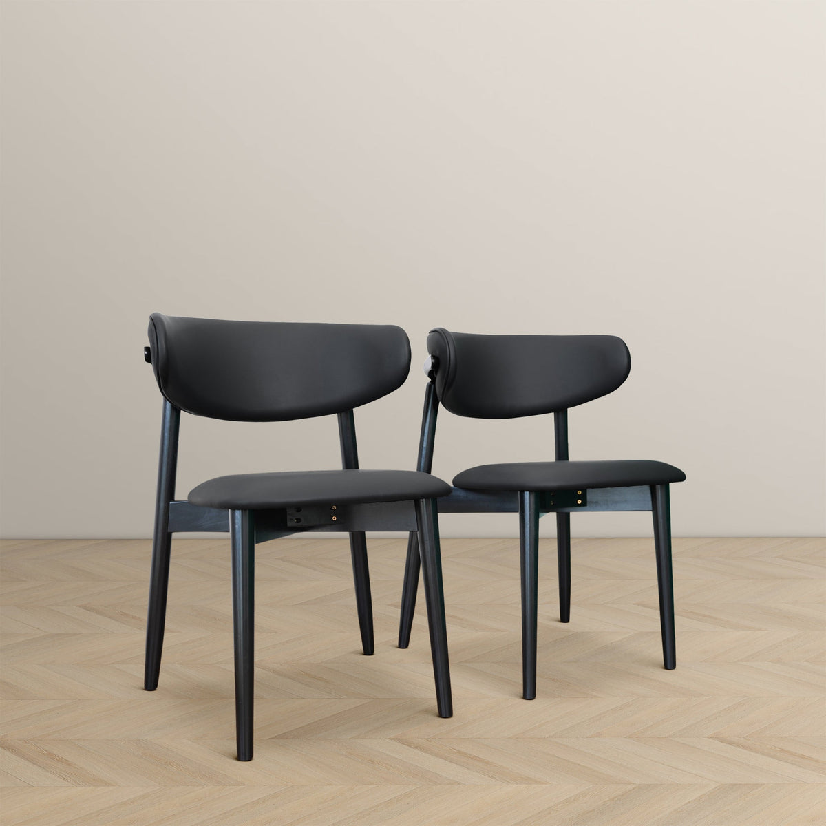 Korbin Dining Chair (Black PU) from Ashcroft Furniture - Luna Furniture