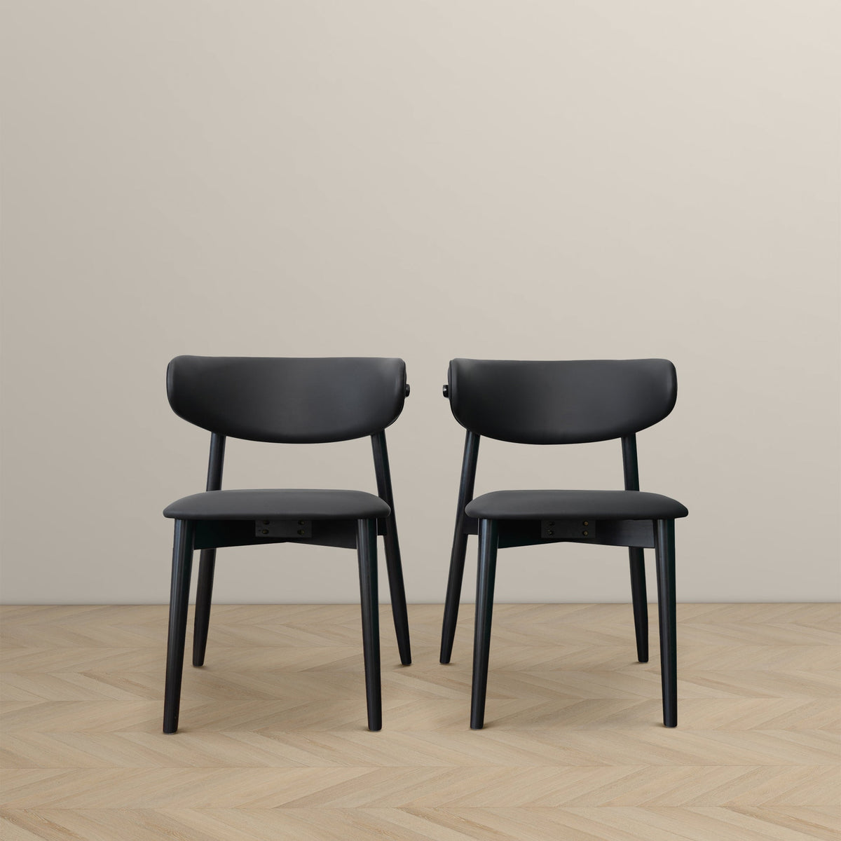 Korbin Dining Chair (Black PU) from Ashcroft Furniture - Luna Furniture