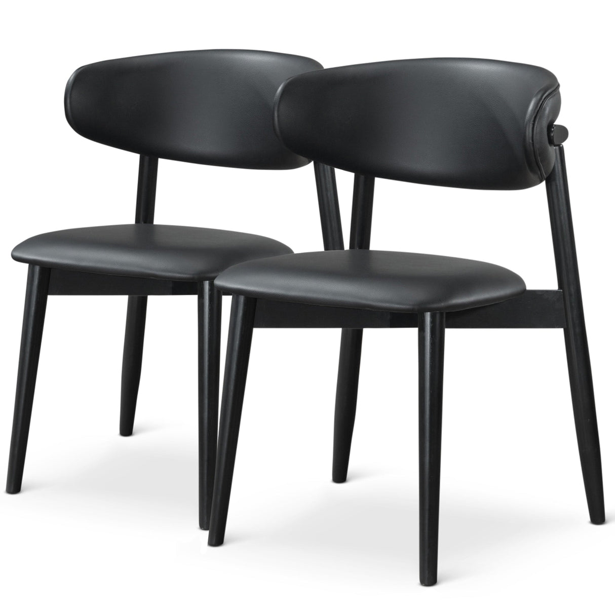 Korbin Dining Chair (Black PU) from Ashcroft Furniture - Luna Furniture