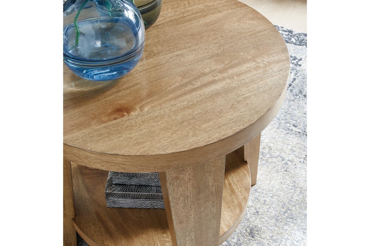 Kristiland Coffee Table and 2 End Tables from Ashley Furniture - Luna Furniture