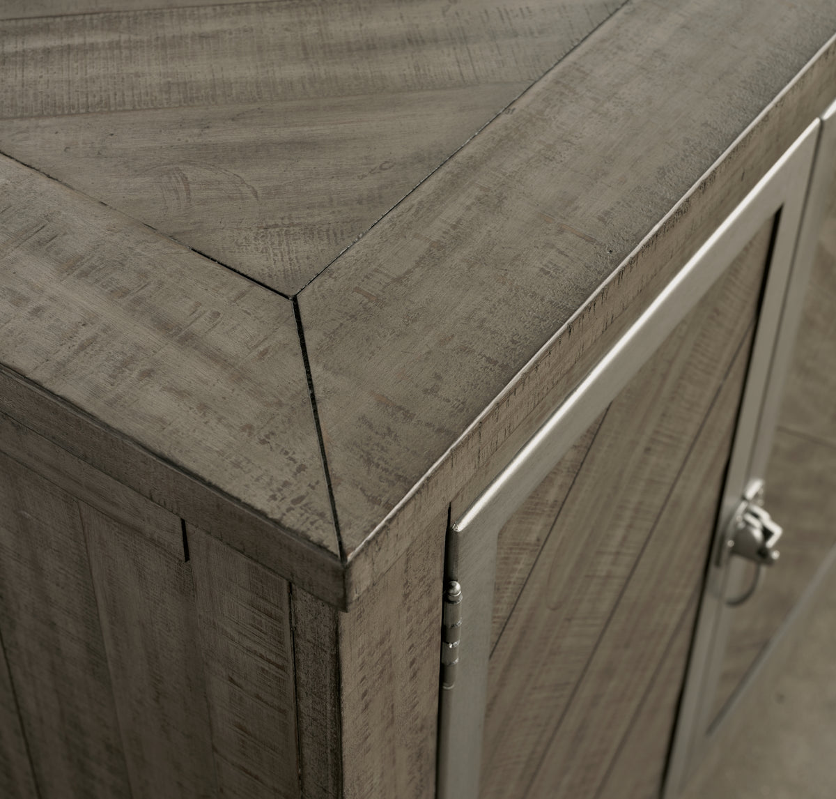 Krystanza Weathered Gray Dining Server from Ashley Furniture - Luna Furniture