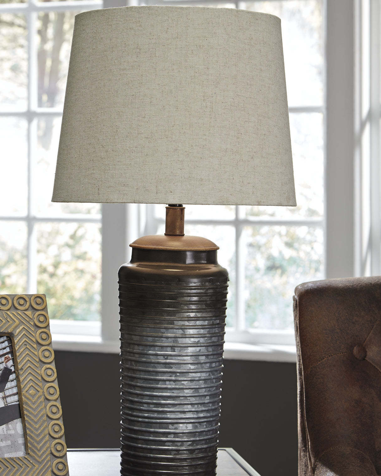 Norbert Gray Table Lamp from Ashley - Luna Furniture
