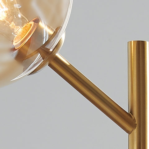 Abanson Amber/Gold Finish Floor Lamp from Ashley - Luna Furniture