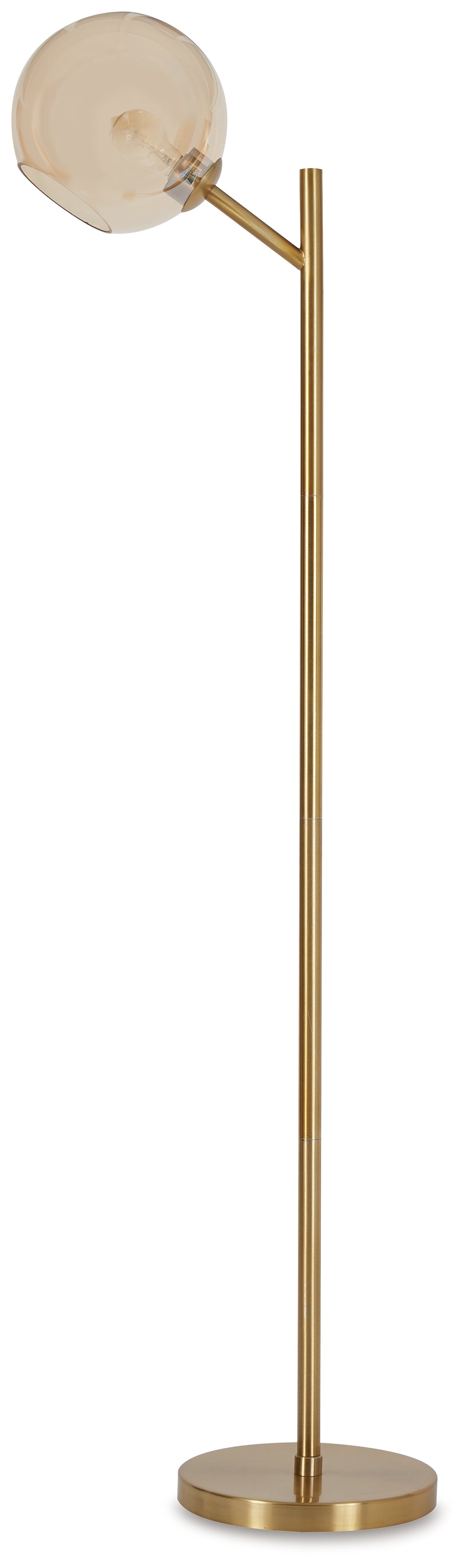 Abanson Amber/Gold Finish Floor Lamp from Ashley - Luna Furniture