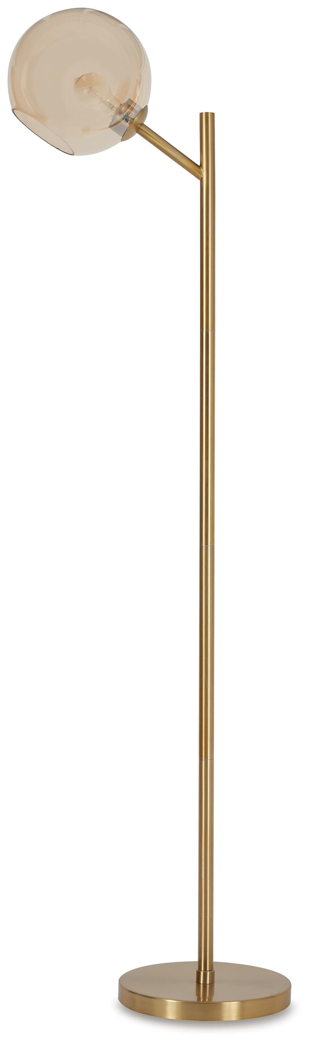 Abanson Amber/Gold Finish Floor Lamp from Ashley Furniture - Luna Furniture