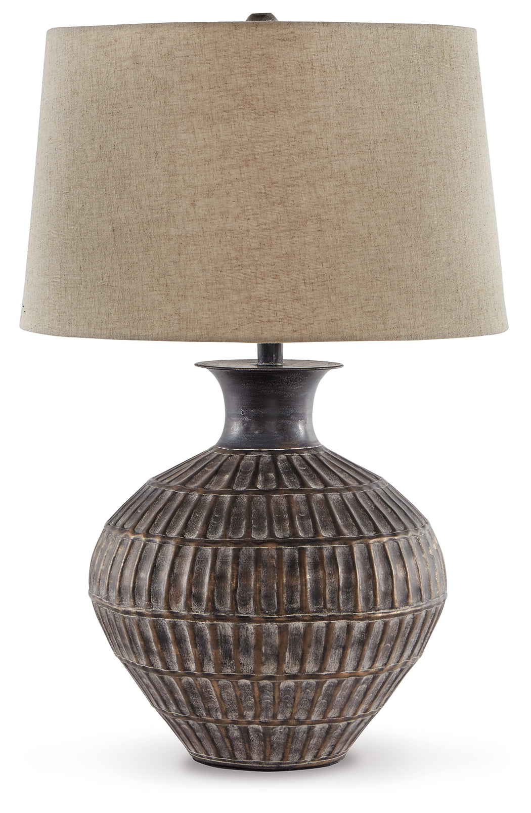 Magan Antique Bronze Finish Table Lamp from Ashley - Luna Furniture