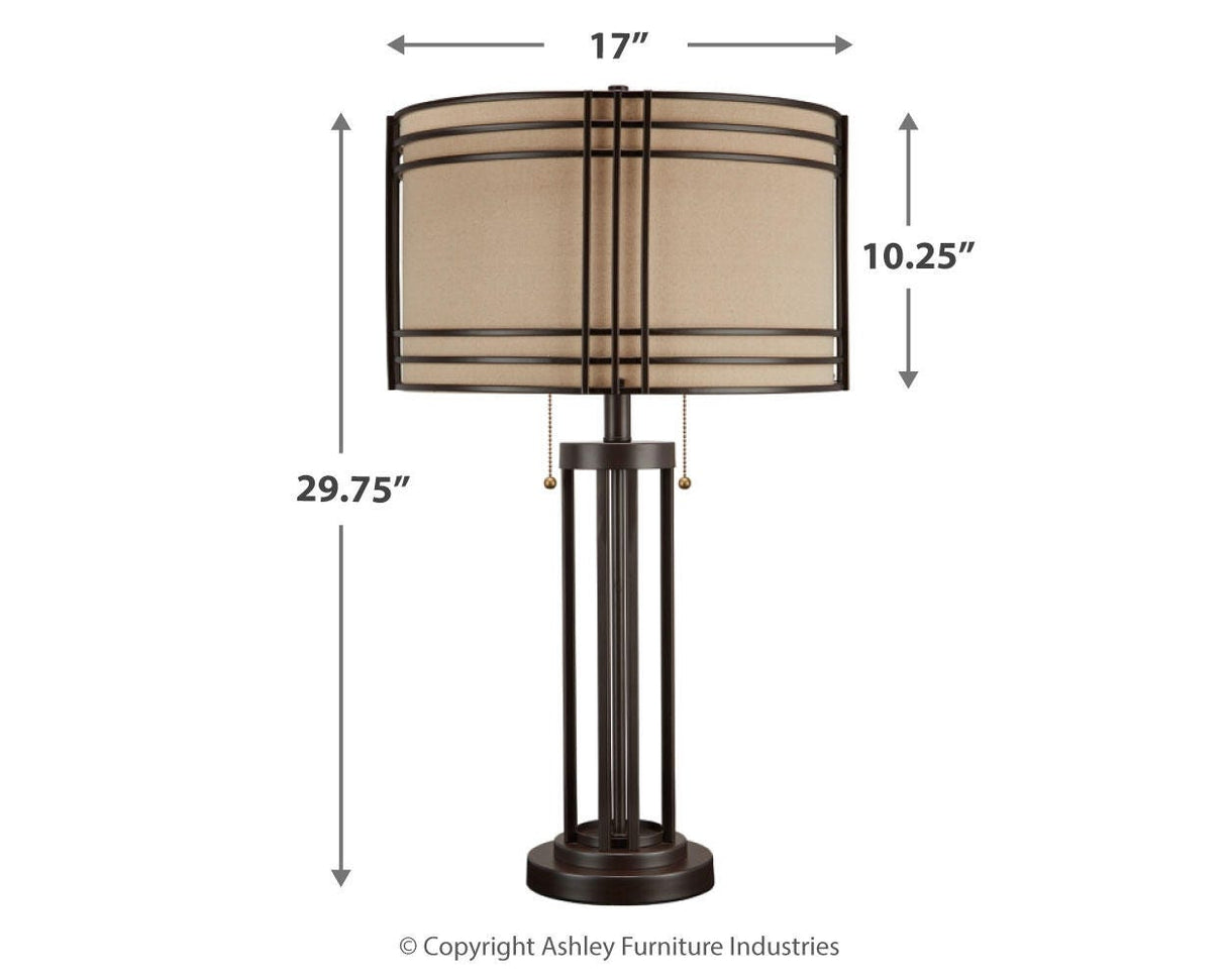 Hanswell Dark Brown Table Lamp from Ashley Furniture - Luna Furniture