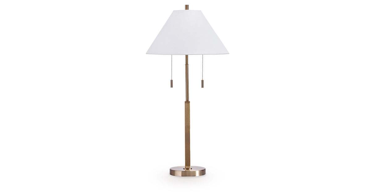 Haigwood Gold Finish Table Lamp from Ashley Furniture - Luna Furniture