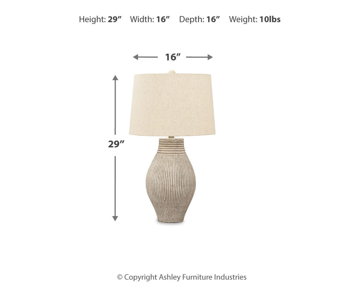 Layal Black Table Lamp from Ashley Furniture - Luna Furniture