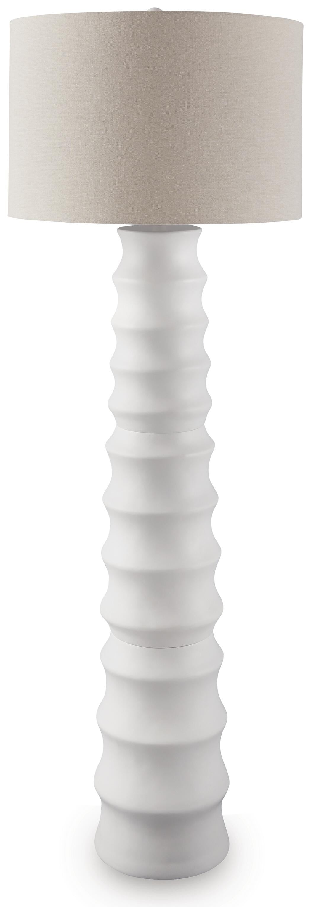 Veraleigh White Floor Lamp from Ashley Furniture - Luna Furniture