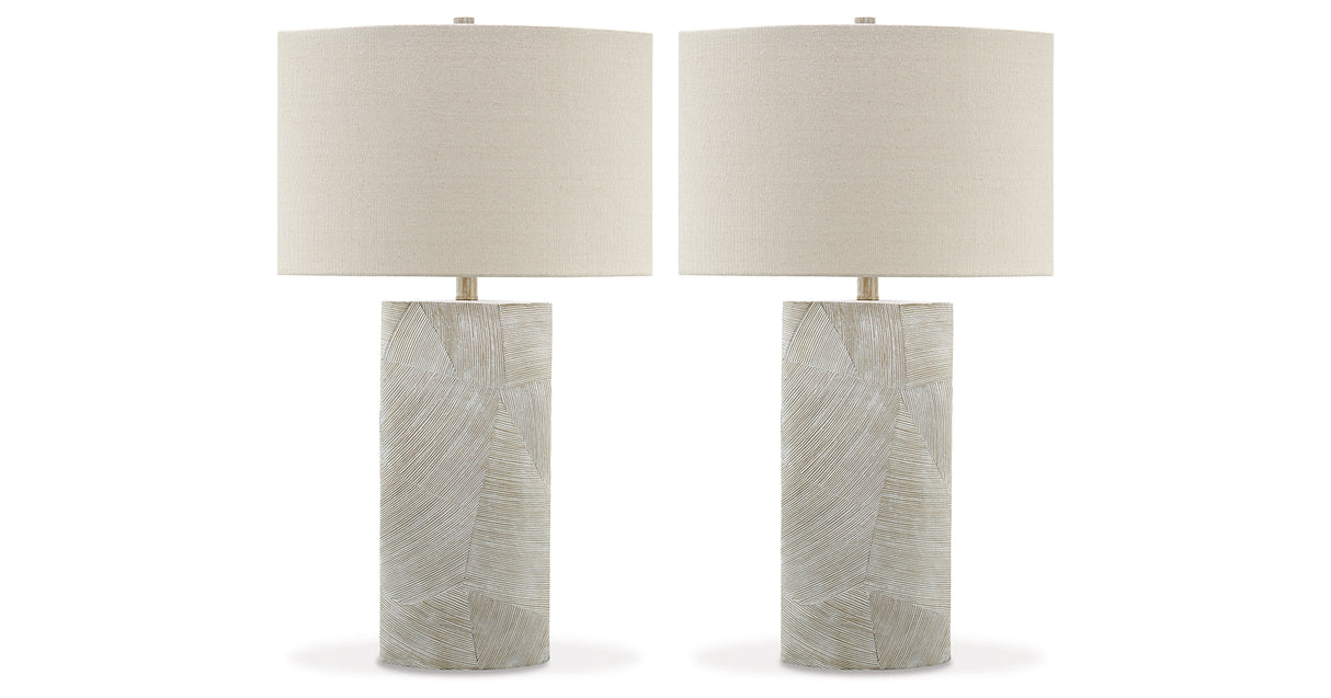 Bradard 2-Piece Table Lamp Set in Brown from Ashley - Luna Furniture