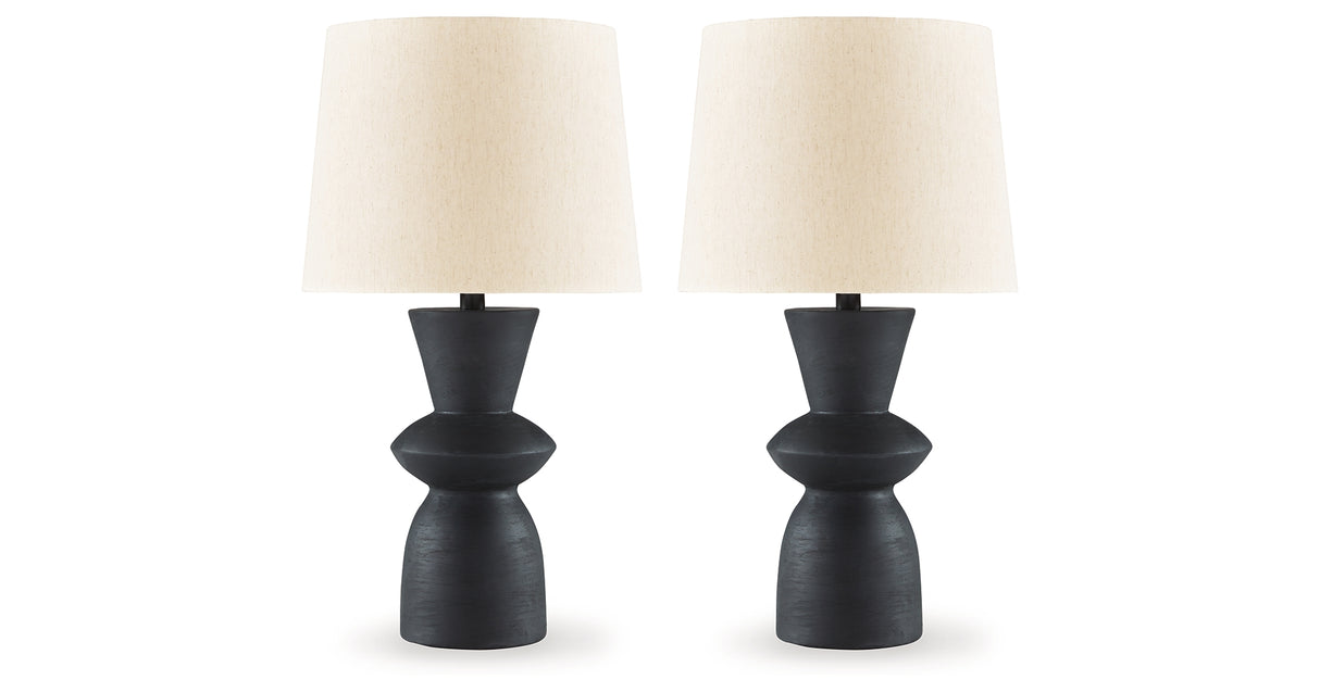 Scarbot Distressed Black Table Lamp from Ashley Furniture - Luna Furniture
