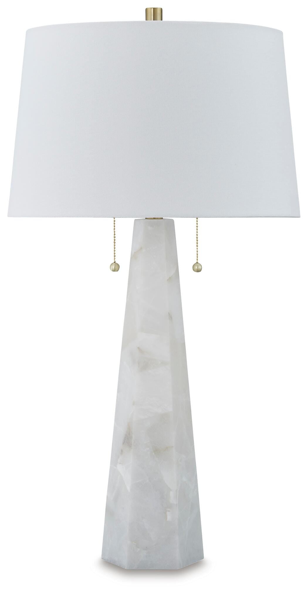 Laurellen 2-Piece Table Lamp Set in White from Ashley - Luna Furniture