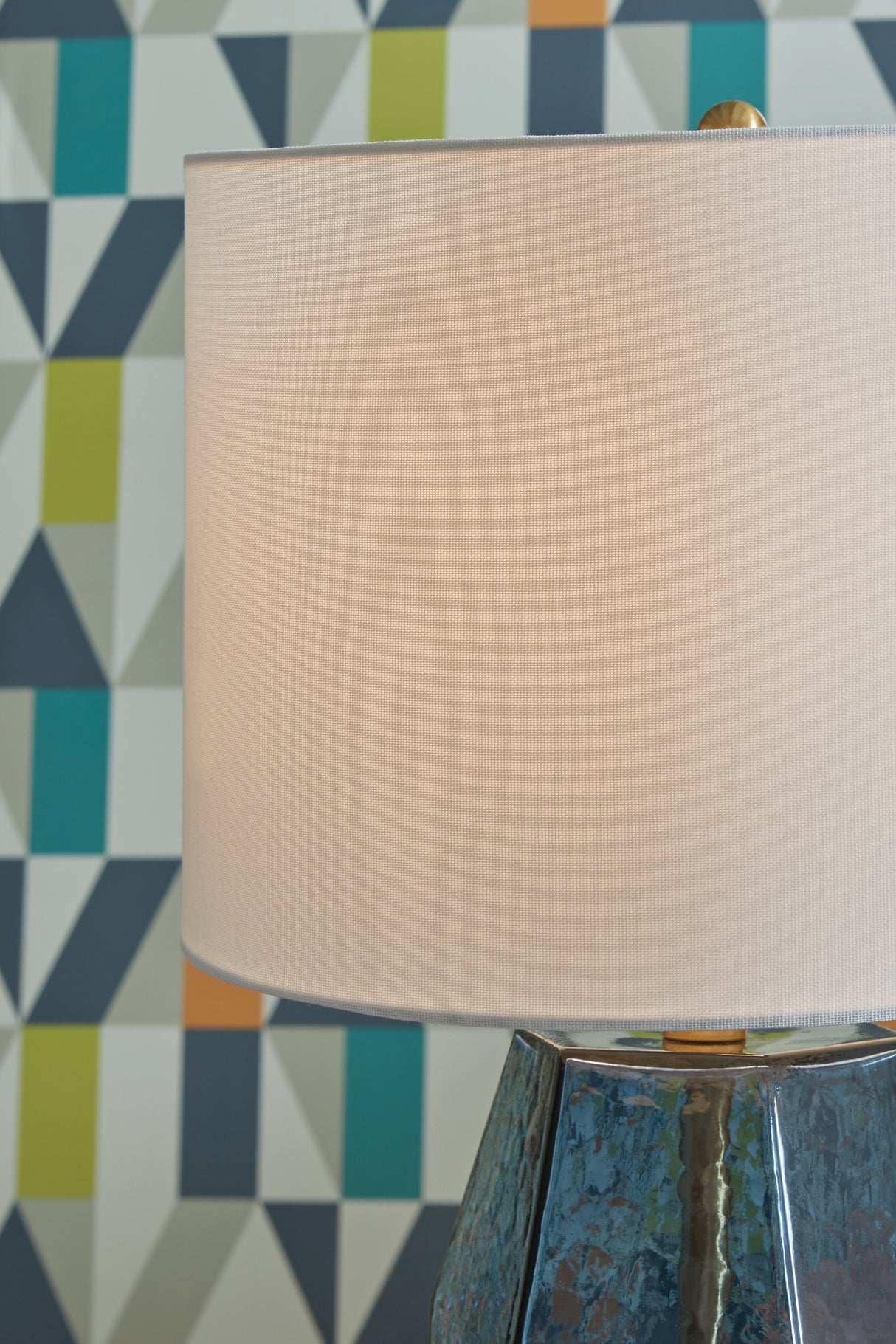 Tallow Blue Table Lamp from Ashley Furniture - Luna Furniture