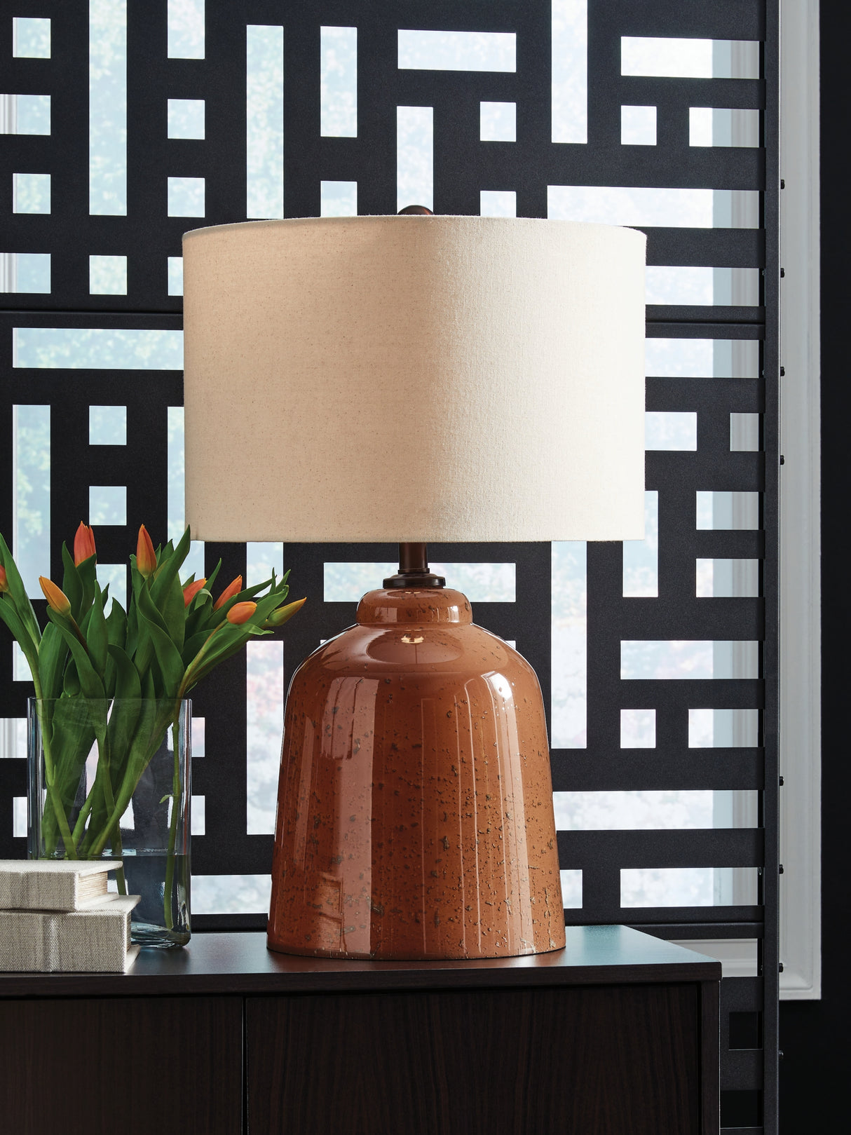 Aaleahya Rust Table Lamp from Ashley - Luna Furniture