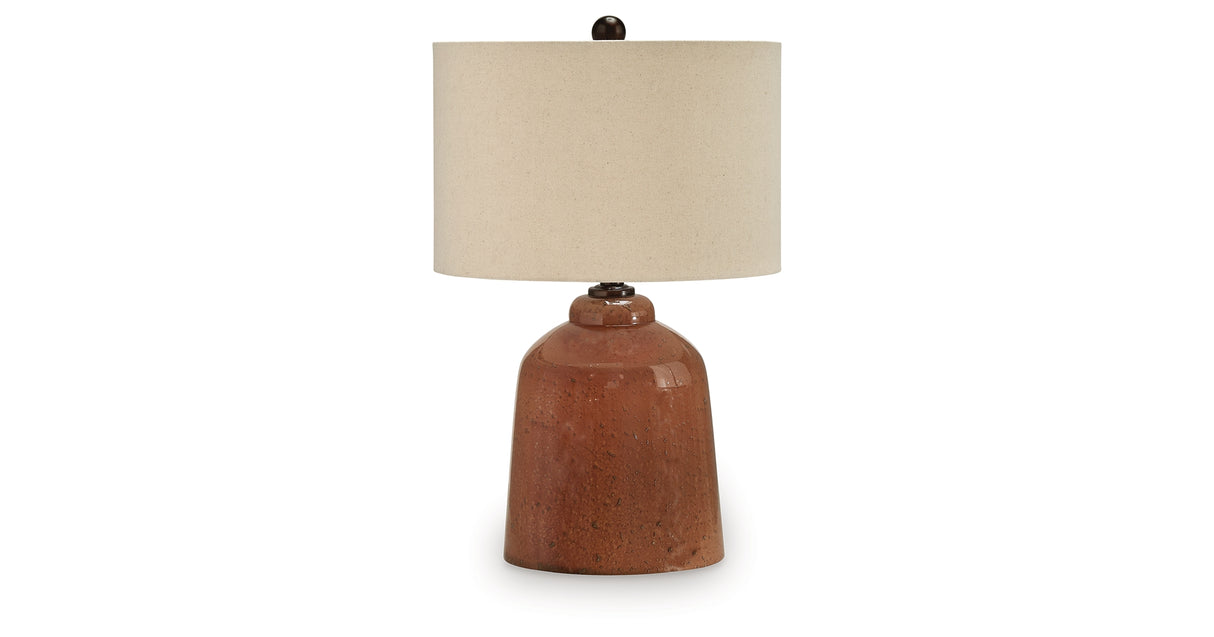 Aaleahya Rust Table Lamp from Ashley - Luna Furniture