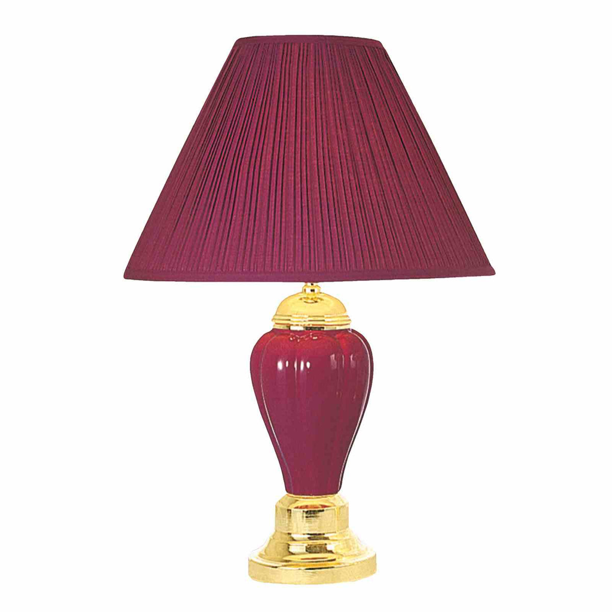 Light Burgundy Table Lamp (6/Box) from Furniture of America - Luna Furniture