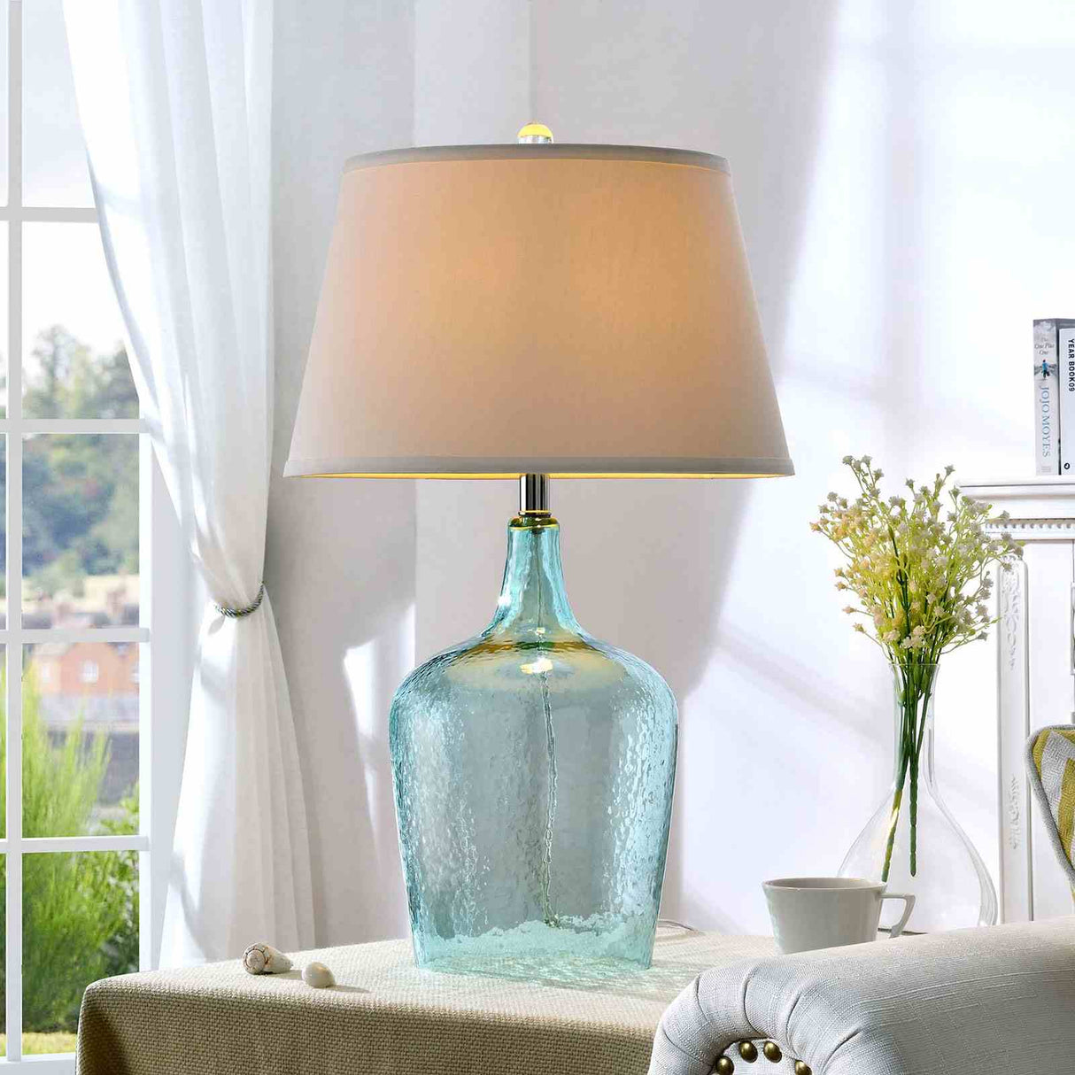 Alex Blue Table Lamp from Furniture of America - Luna Furniture