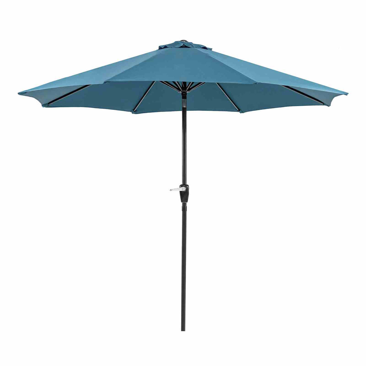 Soli Blue 9' Outdoor Umbrella w/ Auto Tilt + 21" Round Base from Furniture of America - Luna Furniture