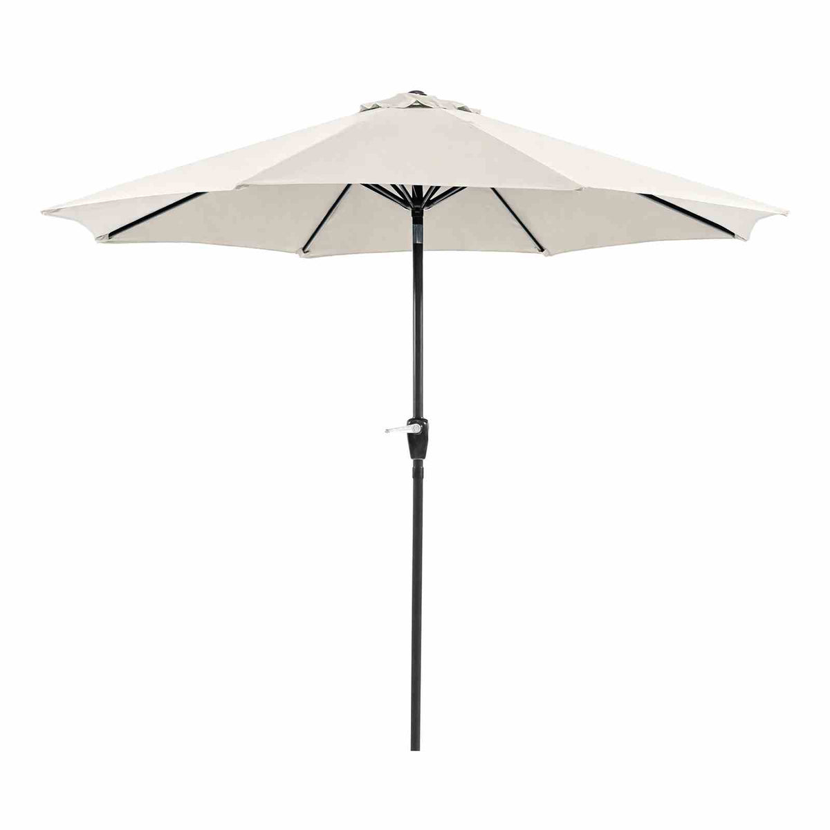Soli Beige 9' Outdoor Umbrella w/ Auto Tilt + 21" Round Base from Furniture of America - Luna Furniture