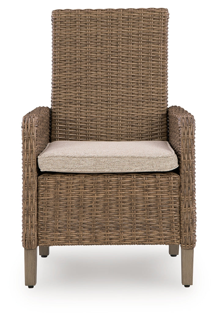 Laguna Heights Beige Arm Chair with Cushion (Set of 2) from Ashley Furniture - Luna Furniture